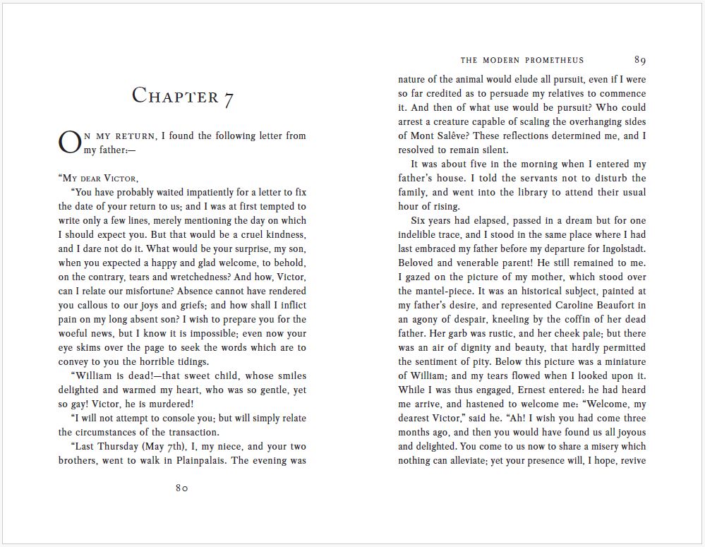 Frankenstein - Typeset - Digital Download