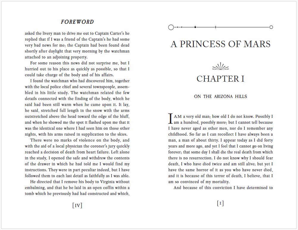 A Princess of Mars - Typeset - Digital Download