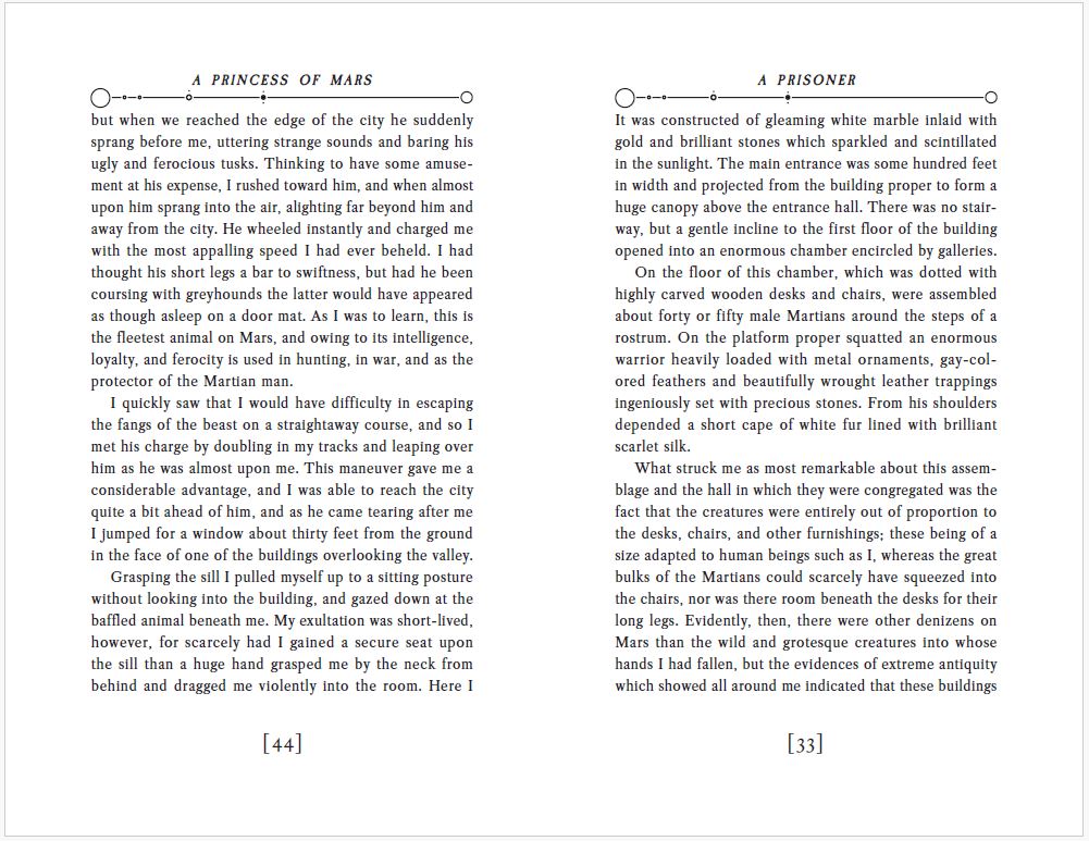 A Princess of Mars - Typeset - Digital Download